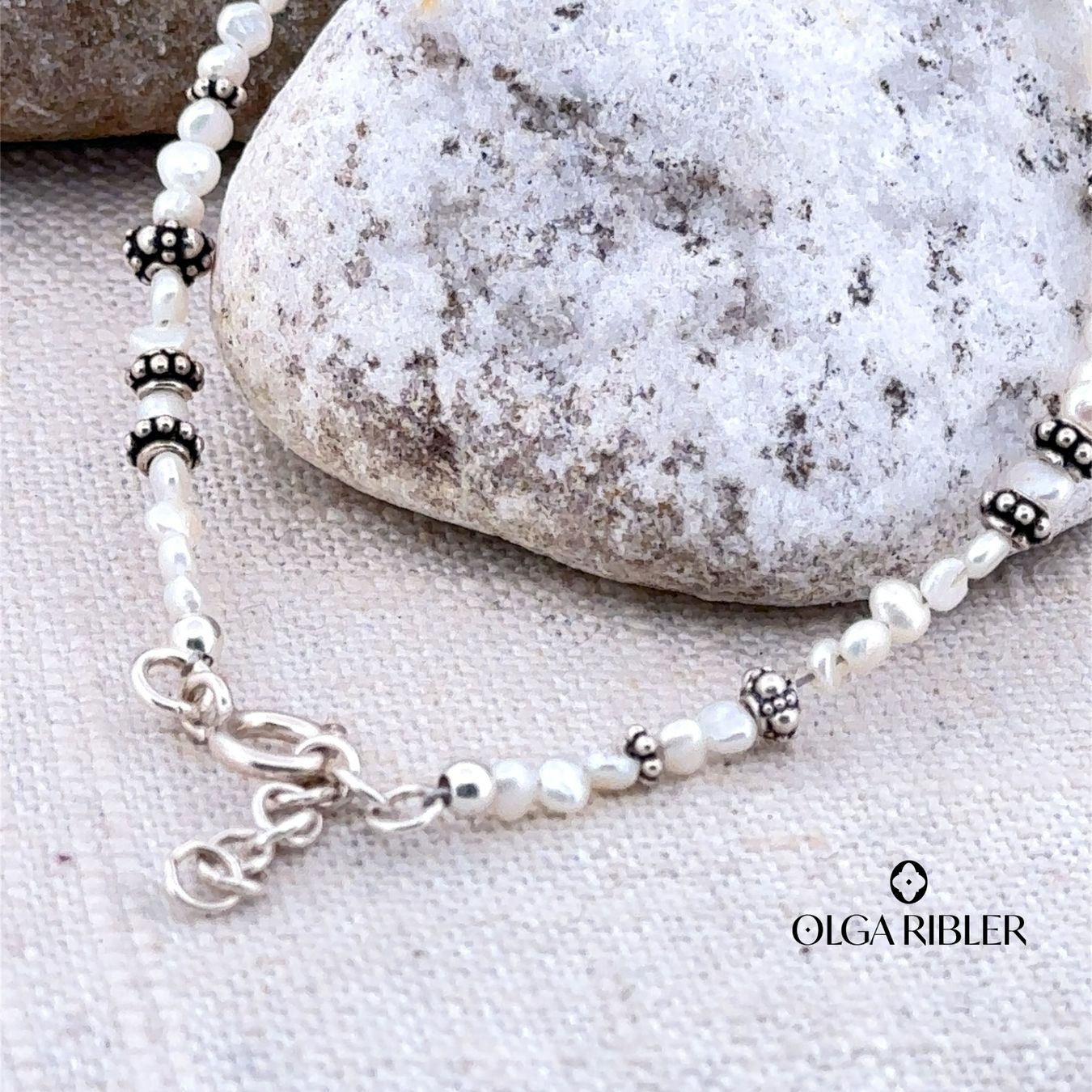 Olga Ribler Armbänder & -reifen: Perlen Armband by Olga Ribler mit Silber – Neu (gemäss Beschreibung) aus Luzern von Schmuckoutlet 5