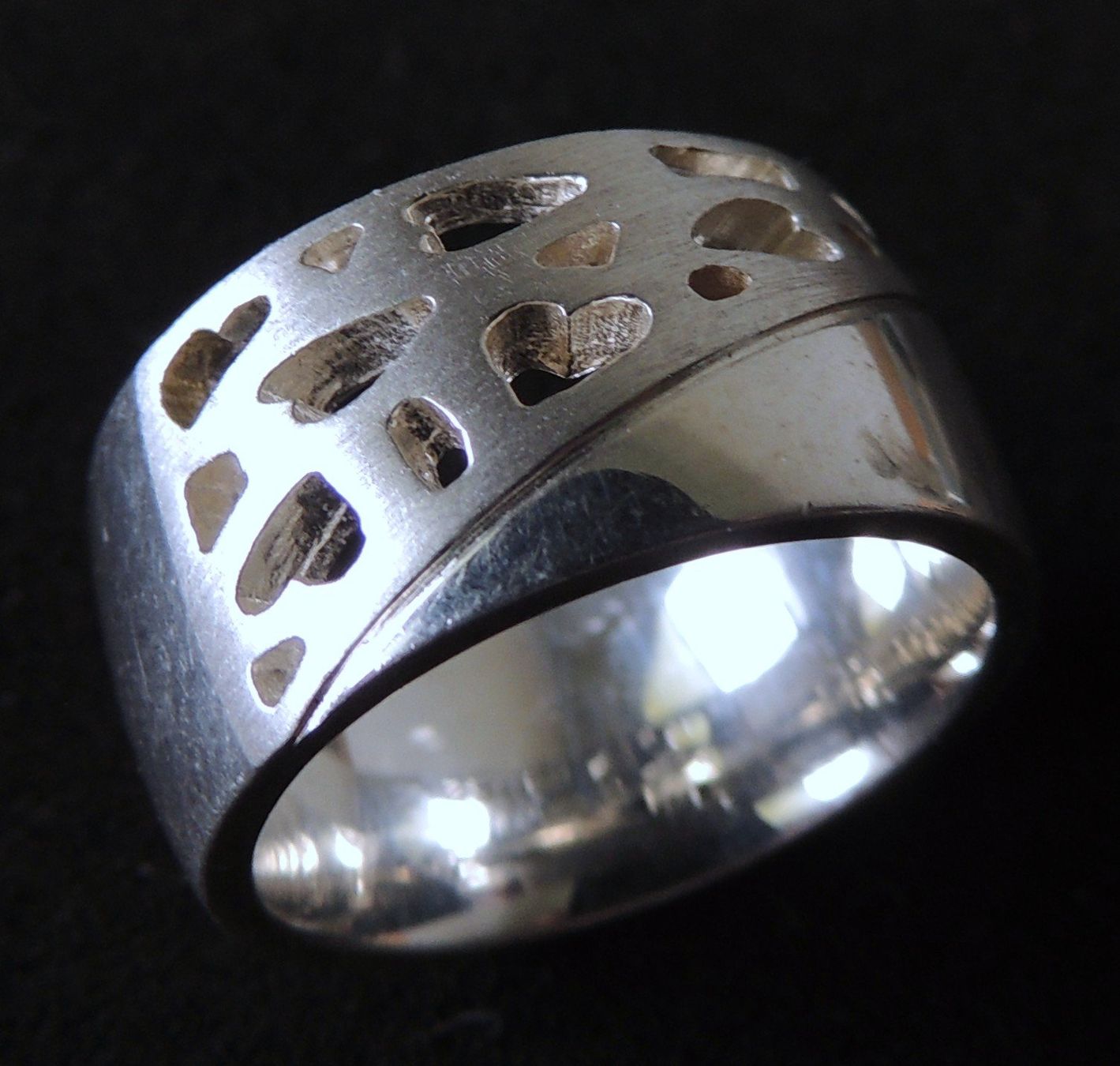Anelli: Zeitloser Silber 925 Fingerring Gr. 55 – Usato da Waldenburg venduto da schaller707