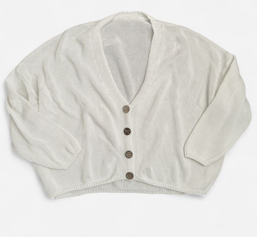 Only Pullover & Sweatshirts: white cardigan – Neu (gemäss Beschreibung) aus Rütihof von mya_we
