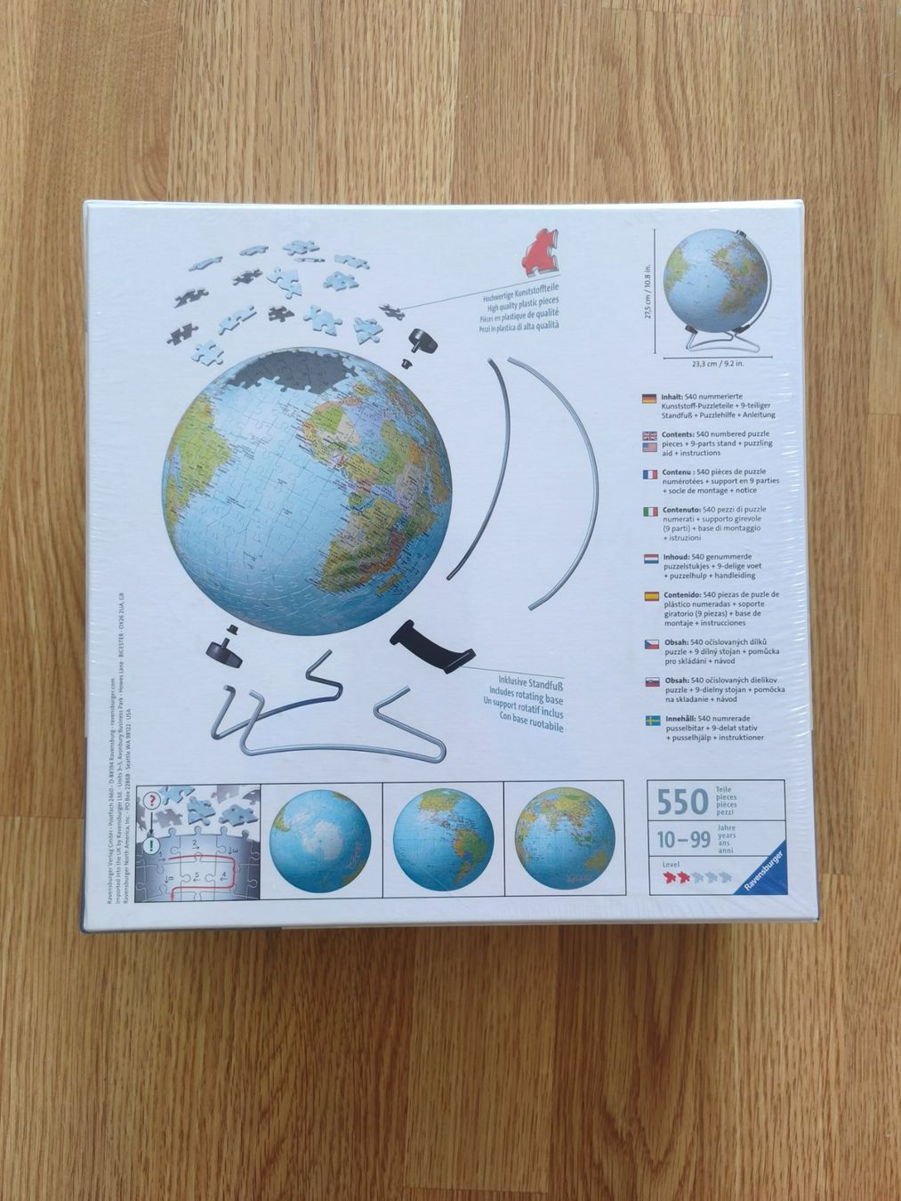 Ravensburger Puzzle: Ravensburger 3D Puzzle Globus 540 Teile neu – Nuovo e nell'imballaggio originale da Zumikon venduto da Kuegelsche 5