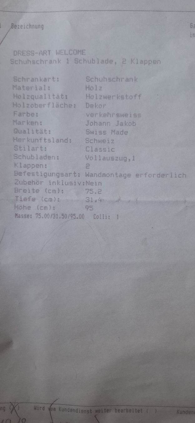 Pfister Armadi: Schuhschrank weiss Pfister – Usato da Mellingen venduto da lathei 5