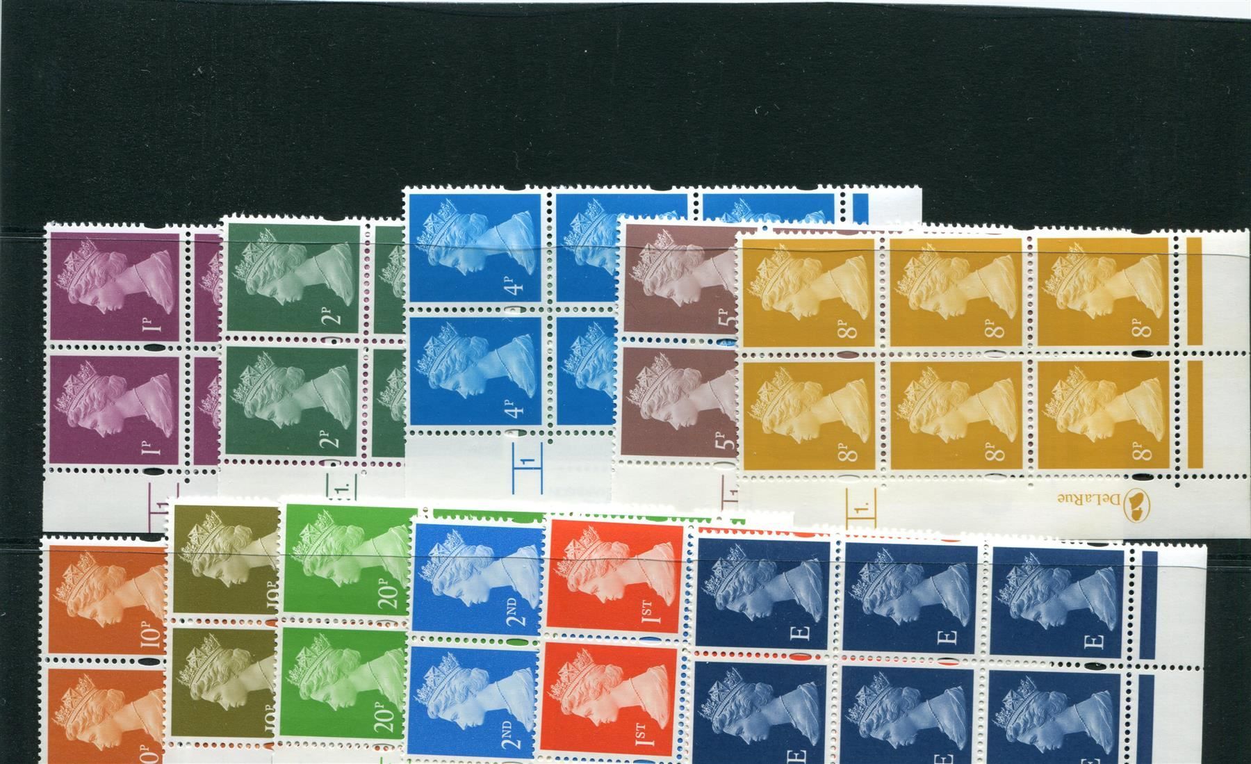 Alle Briefmarken: 3 Steckkarten mit Freim. QEII postfrisch – Gebraucht aus Winterthur von Kyoung 2