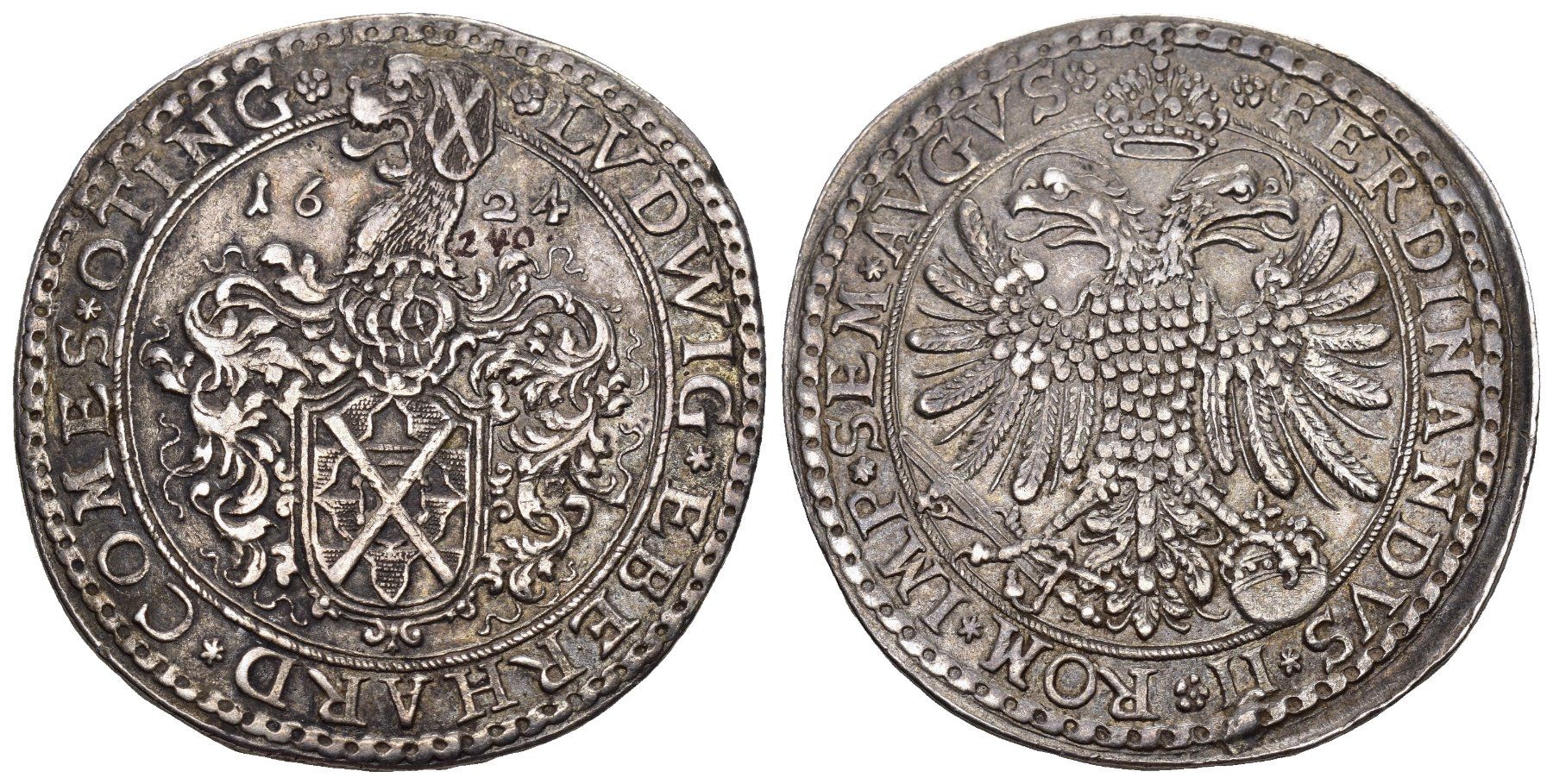 Tutti le monete: Öttingen 1624 – Usato da Bern venduto da numismatictops