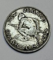 Monnaie Nouvelle-Zélande 1 shilling 1934 Georges V argent