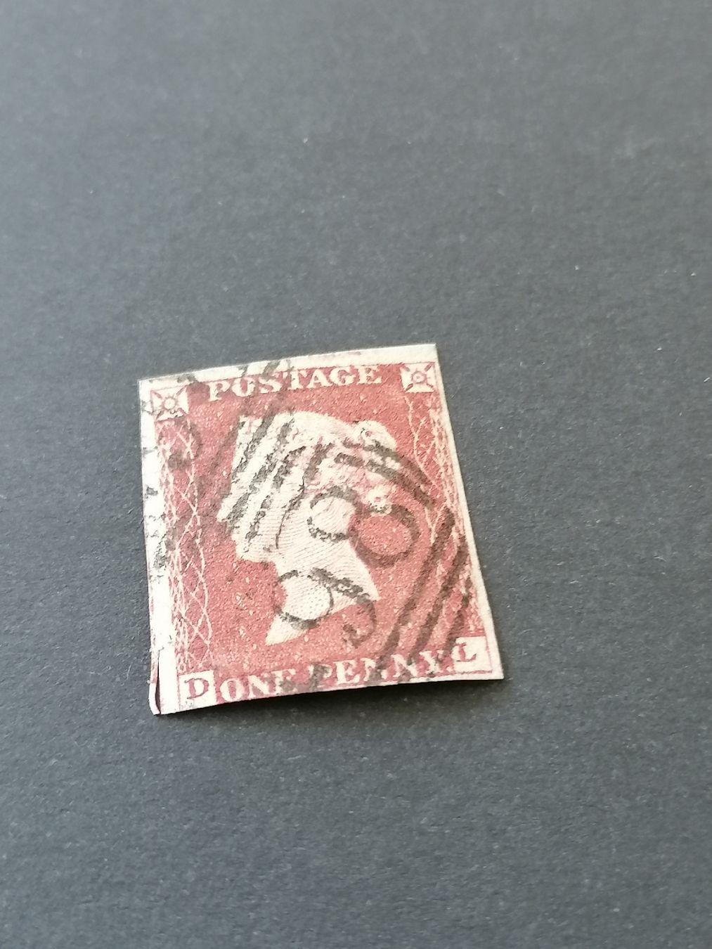 Alle Briefmarken: One Penny red 1841 – Gebraucht aus Happerswil von tschergi