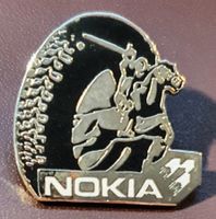 T306 - Pin NOKIA Logo Reiter Ritter Pferd Pneu