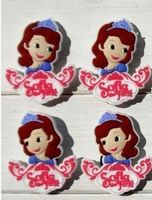 Sofia: 4 shoe charms jibbitz