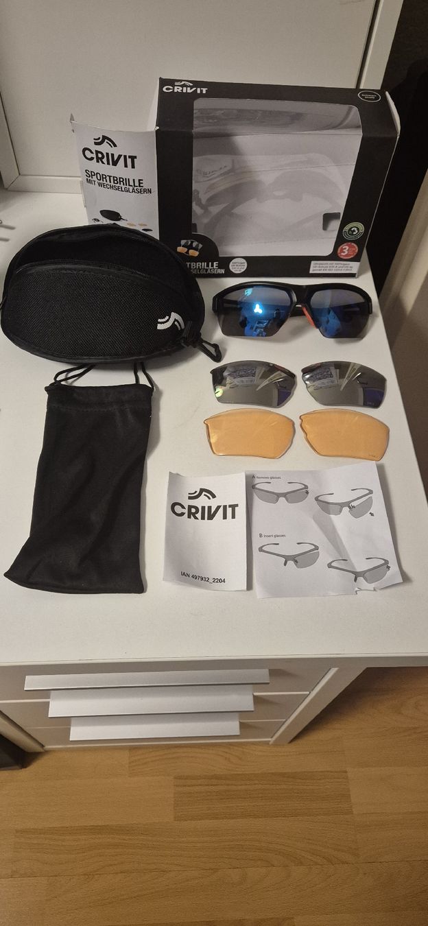 Brillen & Gläser: Neue Sportbrille Crivit mit 3 Gläsern – Neu und originalverpackt aus Spreitenbach von Chr_De75