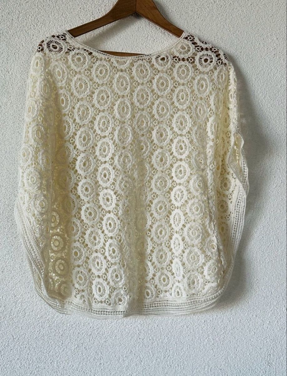 Cream Chemisiers: Cream Crochet Top  Size S/M – D'occasion à Vevey par ledidream 2