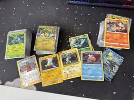 Alte bis neue pokemon karten mix, glänzend, mehrsprachig