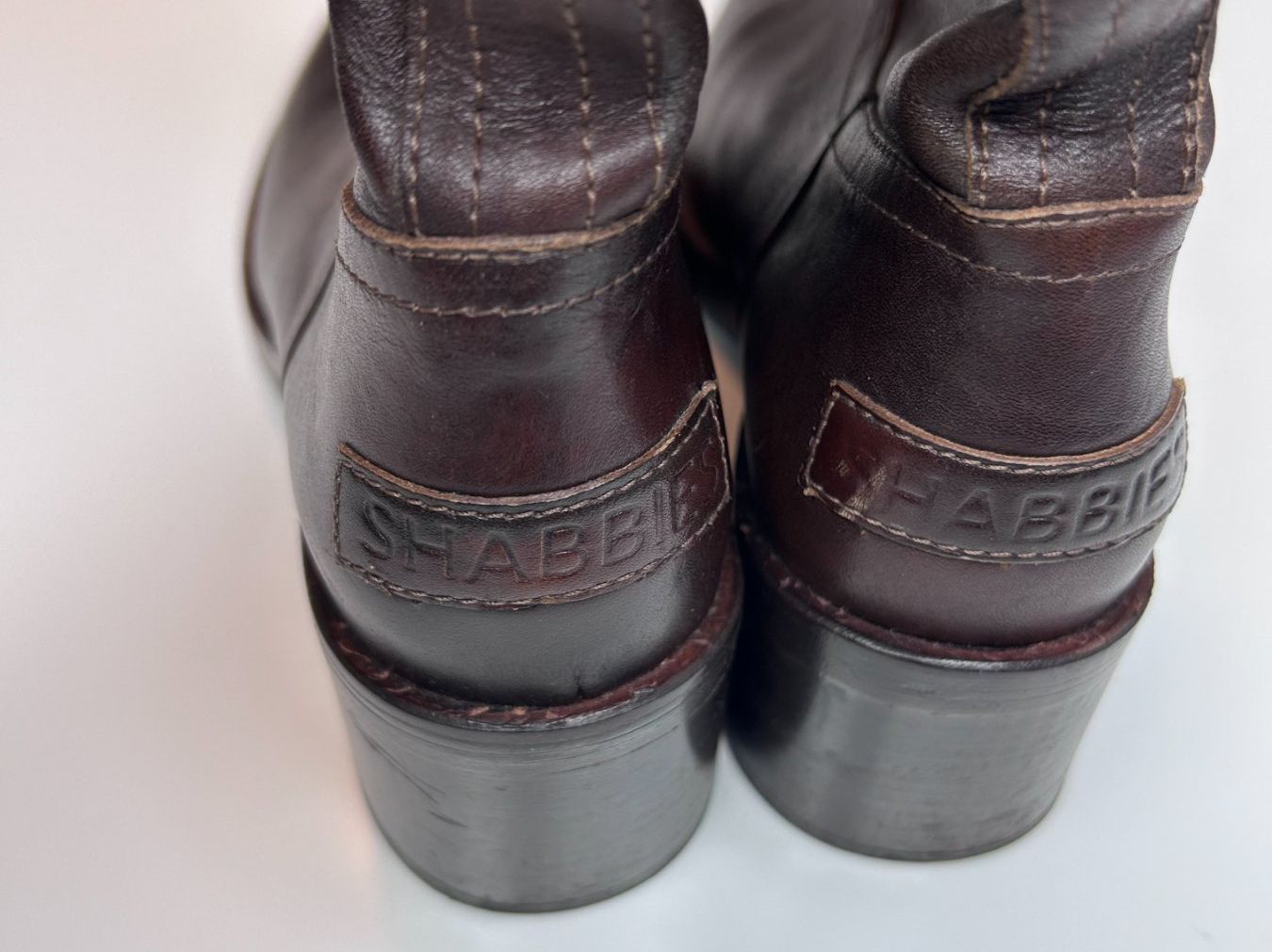 Navyboot Scarpe da donna: Shabbies Amsterdam Lederstiefel – Usato da St. Gallen venduto da look-twice 6