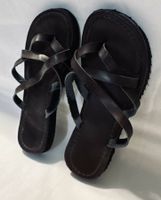 braune Finken Flip Flop Sandalen Shamanic Boho Style Gr.37.5