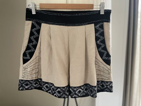 Twinset Milano Limited Edition Shorts, Size 36, Beige.
