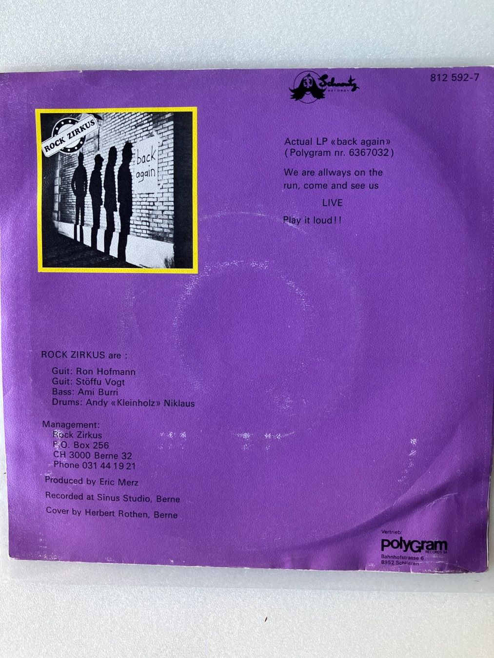 Dischi in vinile: Rock Zirkus – Usato da Aarwangen venduto da Jukebox3 3