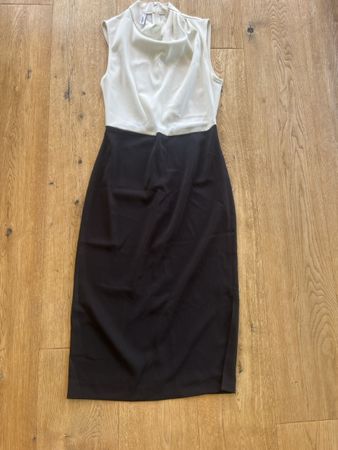 Kleid Mango schwarz-weiss Grösse XS guter Zustand