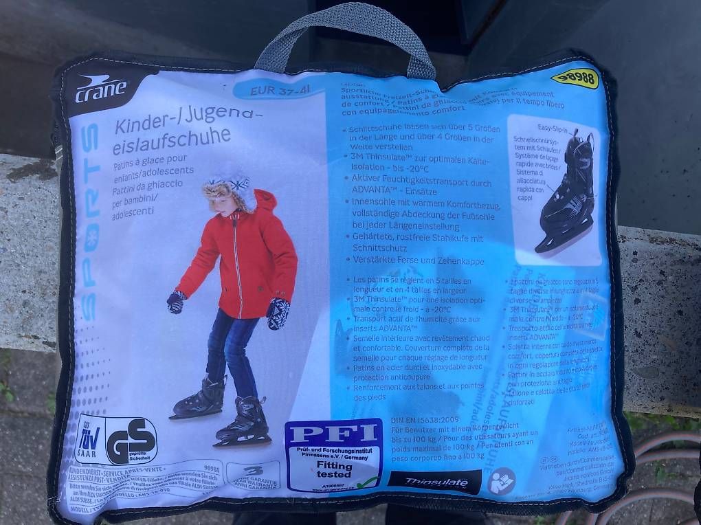 Pattini da ghiaccio: Kinderschlittschuhe neu Grösse 37-41 – Usato da Uster venduto da Srn19