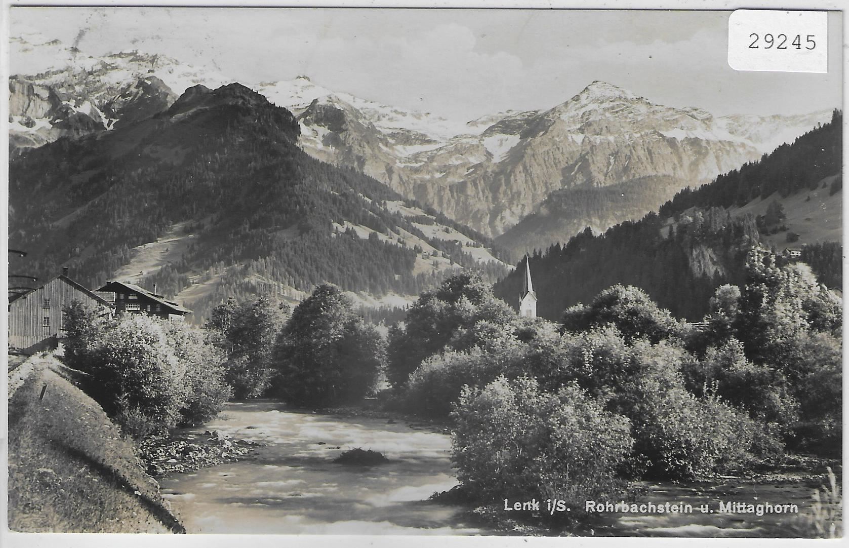 Cartoline postali: Lenk i.S. Rohrbachstein und Mittagshorn – Usato da Ettingen venduto da Kartenplanet