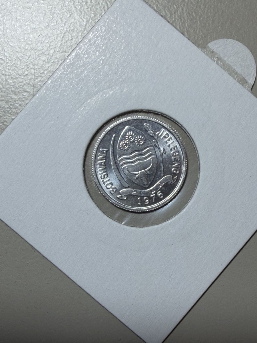 Tutti le monete: Botswana - 1 Thebe - 1976 – Usato da Payerne venduto da Mike1682 1