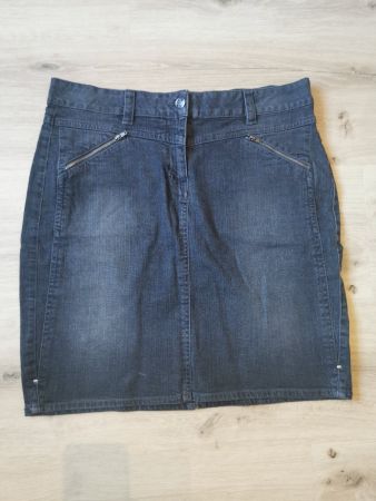 Damen Jeansrock Knielang
