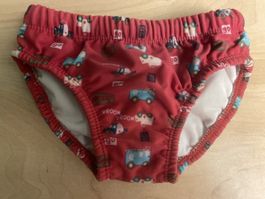 Schwimmwindel Badehose rot Autos Gr. 74-80 guter Zustand