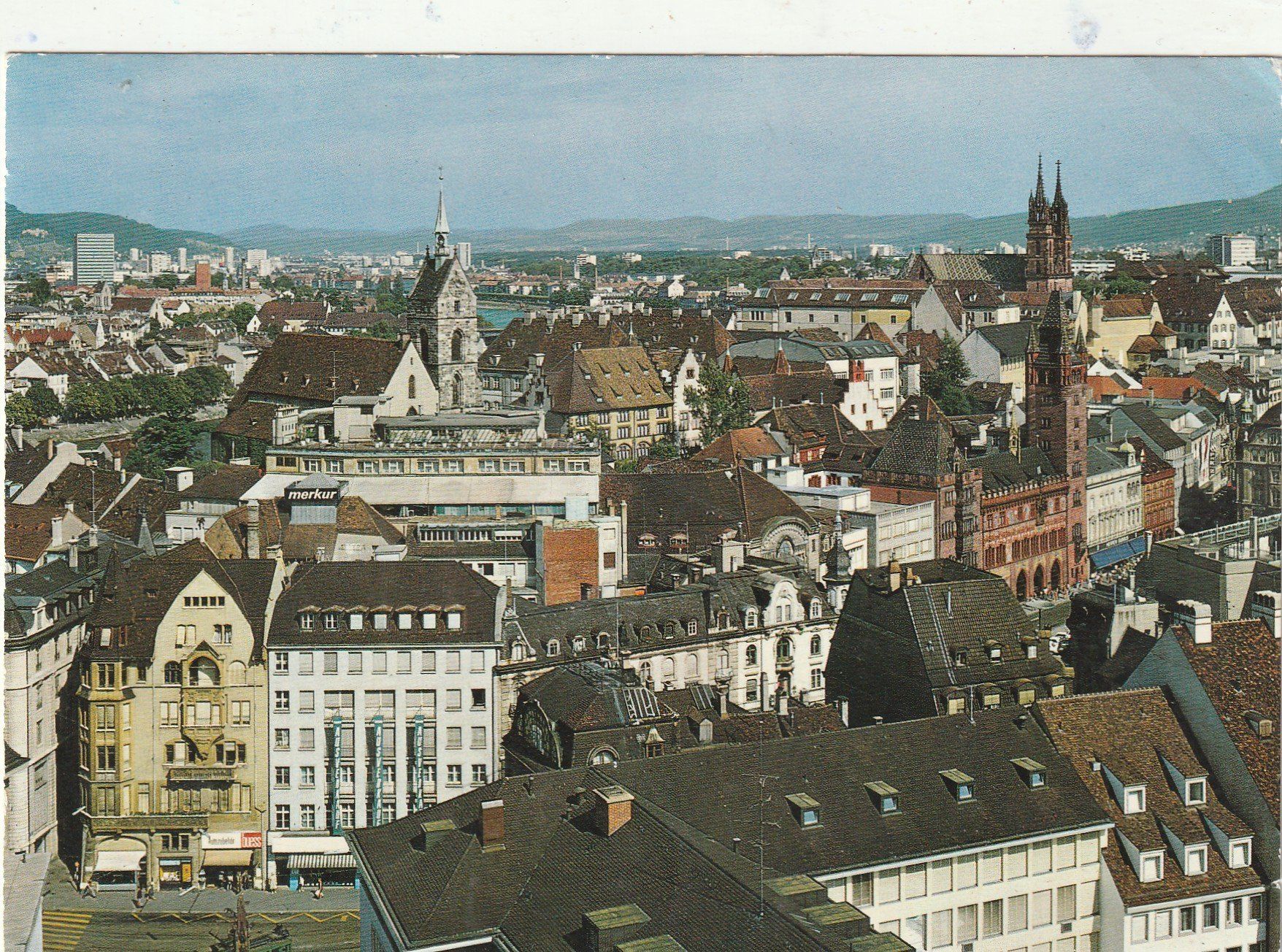 Ansichtskarten: Basel Teilansicht – Gebraucht aus Lumbrein von made02