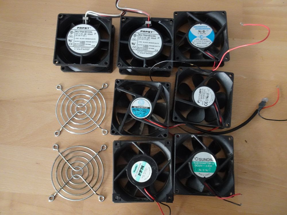 EMSea 80x80x15mm 12V 0,40A 2-Pin Lüfter – Kompatibel Mit Delta EFB0812HHB, Bürstenlos, Leise, Für Wechselrichter & Schaltschränke