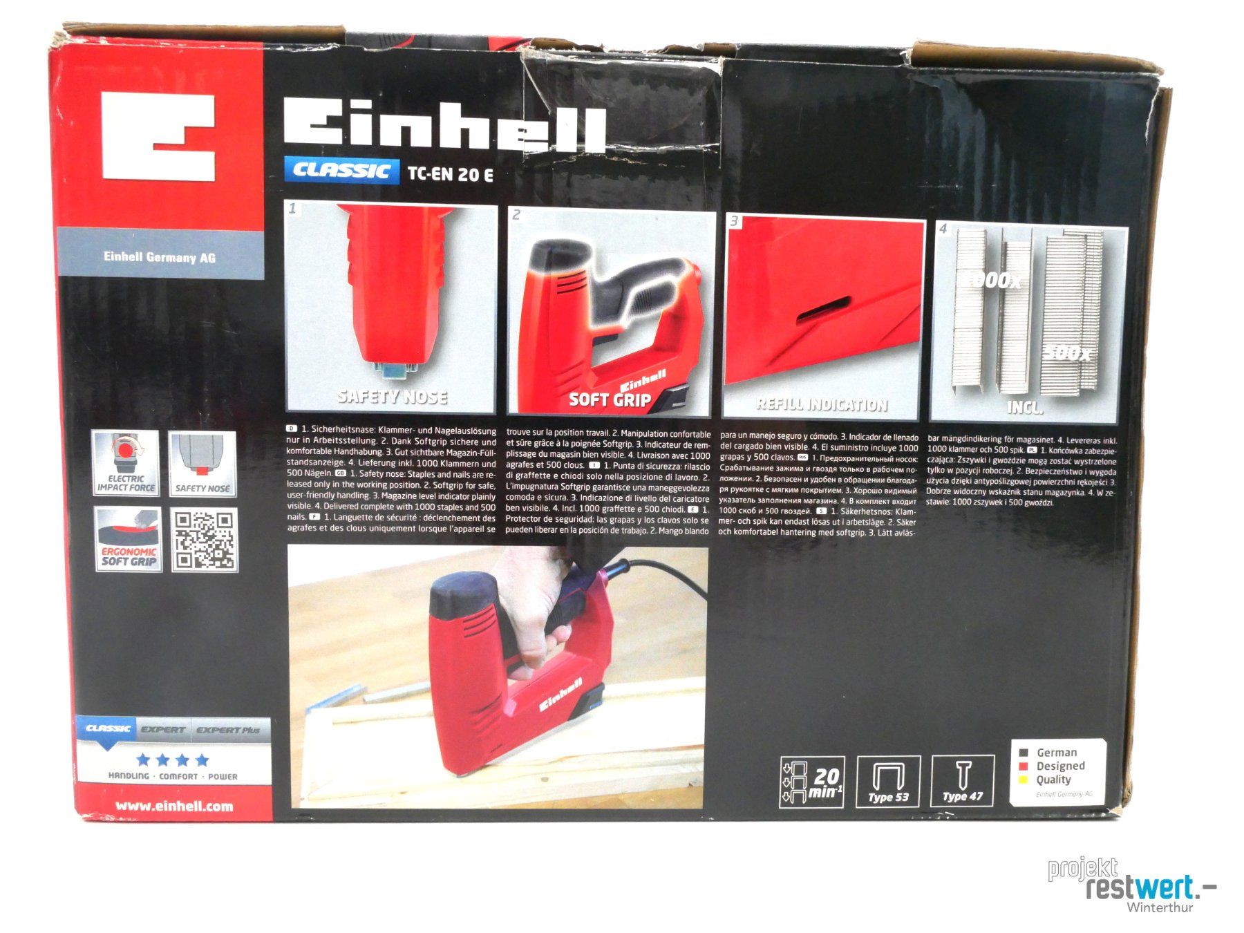 Einhell Tutti gli attrezzi: EINHELL - Elektro- und Nageltacker – Nuovo (secondo la descrizione) da Winterthur venduto da Restwert_Winterthur 6