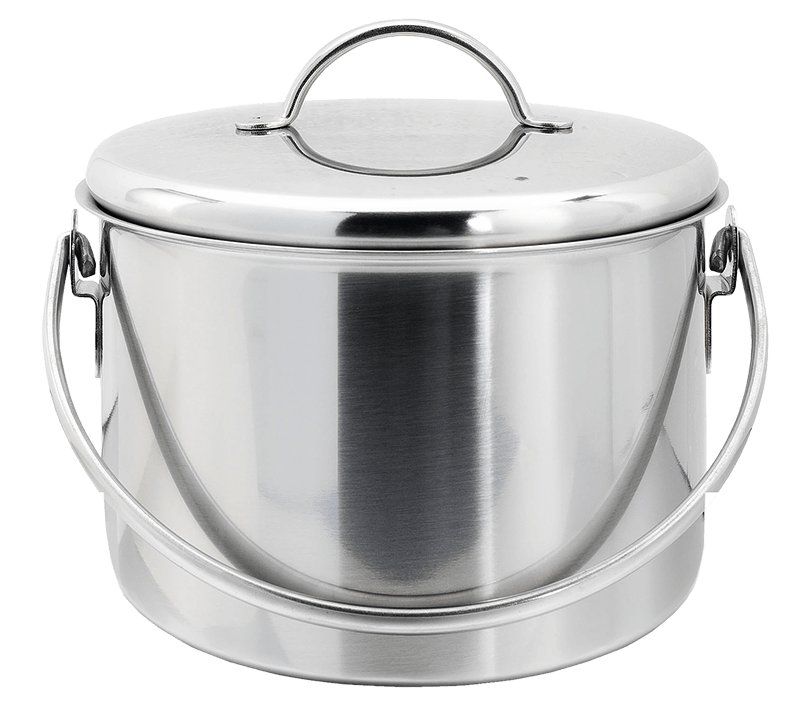 Pentole: Noser-Inox  1818 Kompostbehälter 3 Liter – Nuovo (secondo la descrizione) da Kägiswil venduto da nick333