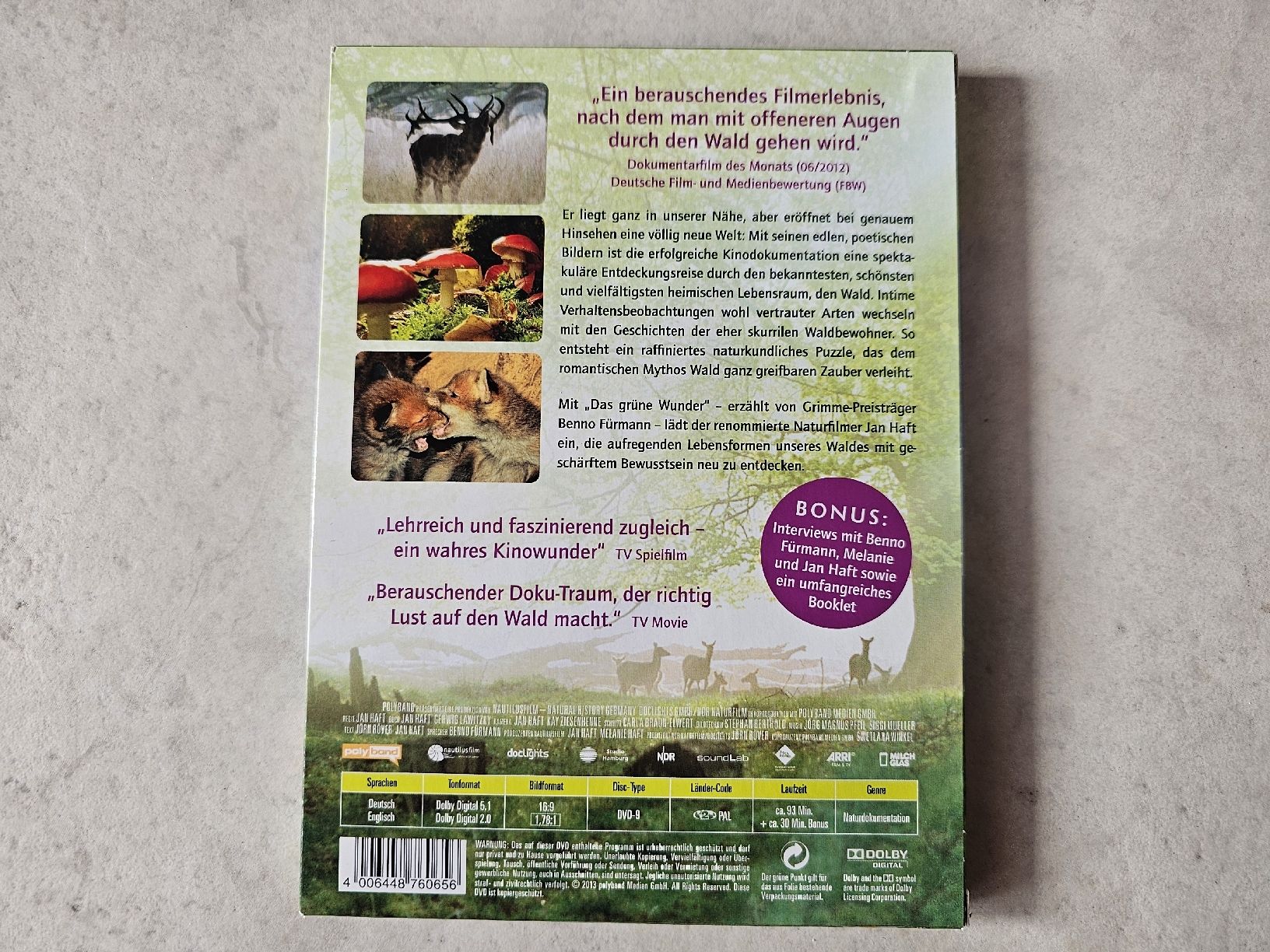 Tutti i DVDs: Das grüne Wunder  -  Unser Wald – Usato da Schneisingen venduto da backstore24 1