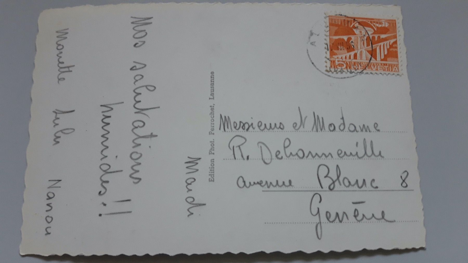 Cartoline postali: Chateau d'Allaman – Usato da Sargans venduto da nicsam1815 1