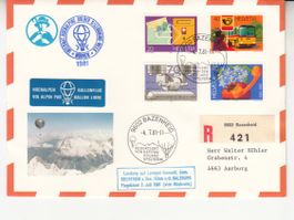Hochalpen Ballonflug 1981 mit SBK 645 - 648
