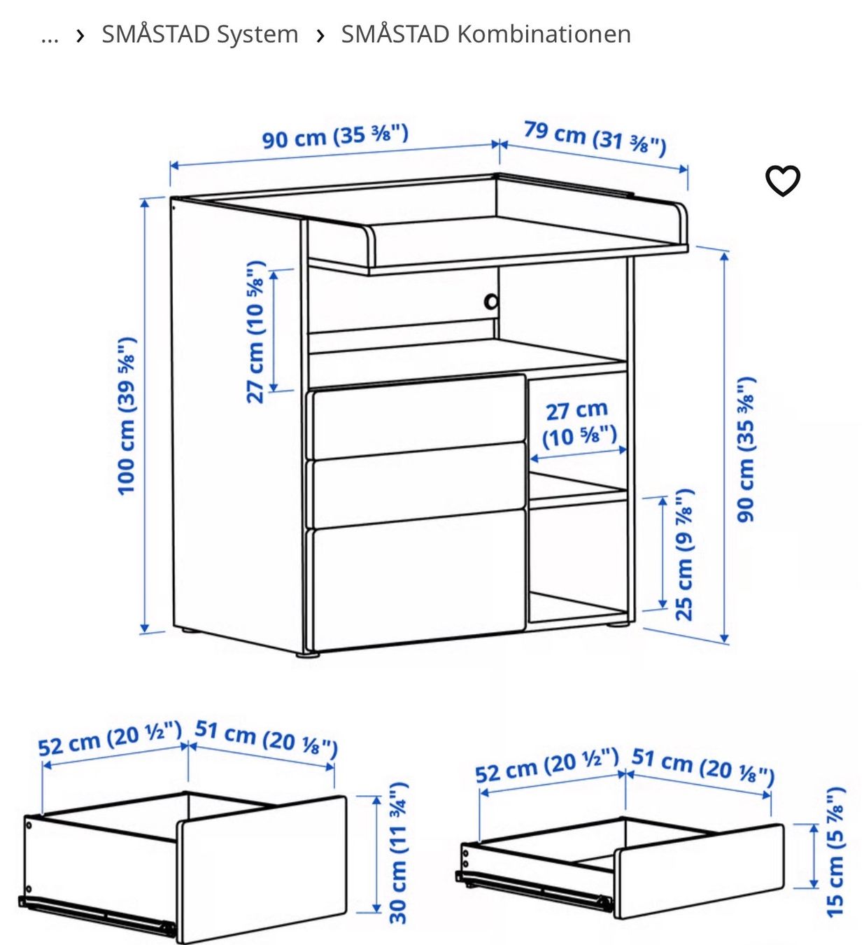 Ikea Wickeltisch & Zubehör: Wickeltisch Ikea smastad – Gebraucht aus Knonau von digitalmac 2