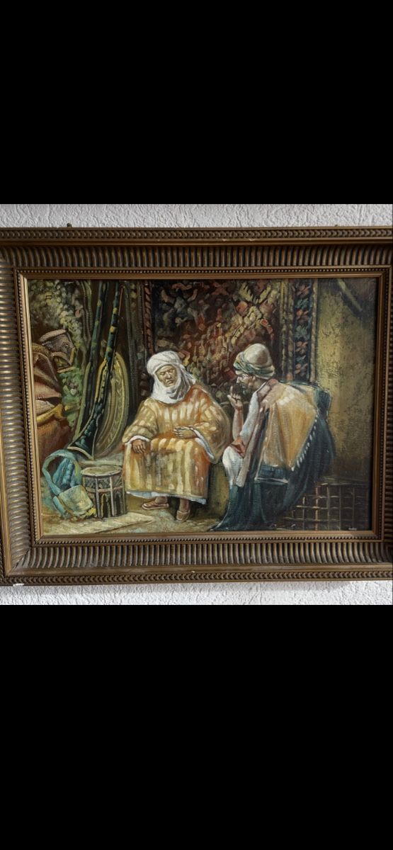 Gemälde: Original Ölgemälde Orientalische Szene – Gebraucht aus Meierskappel von Hala03