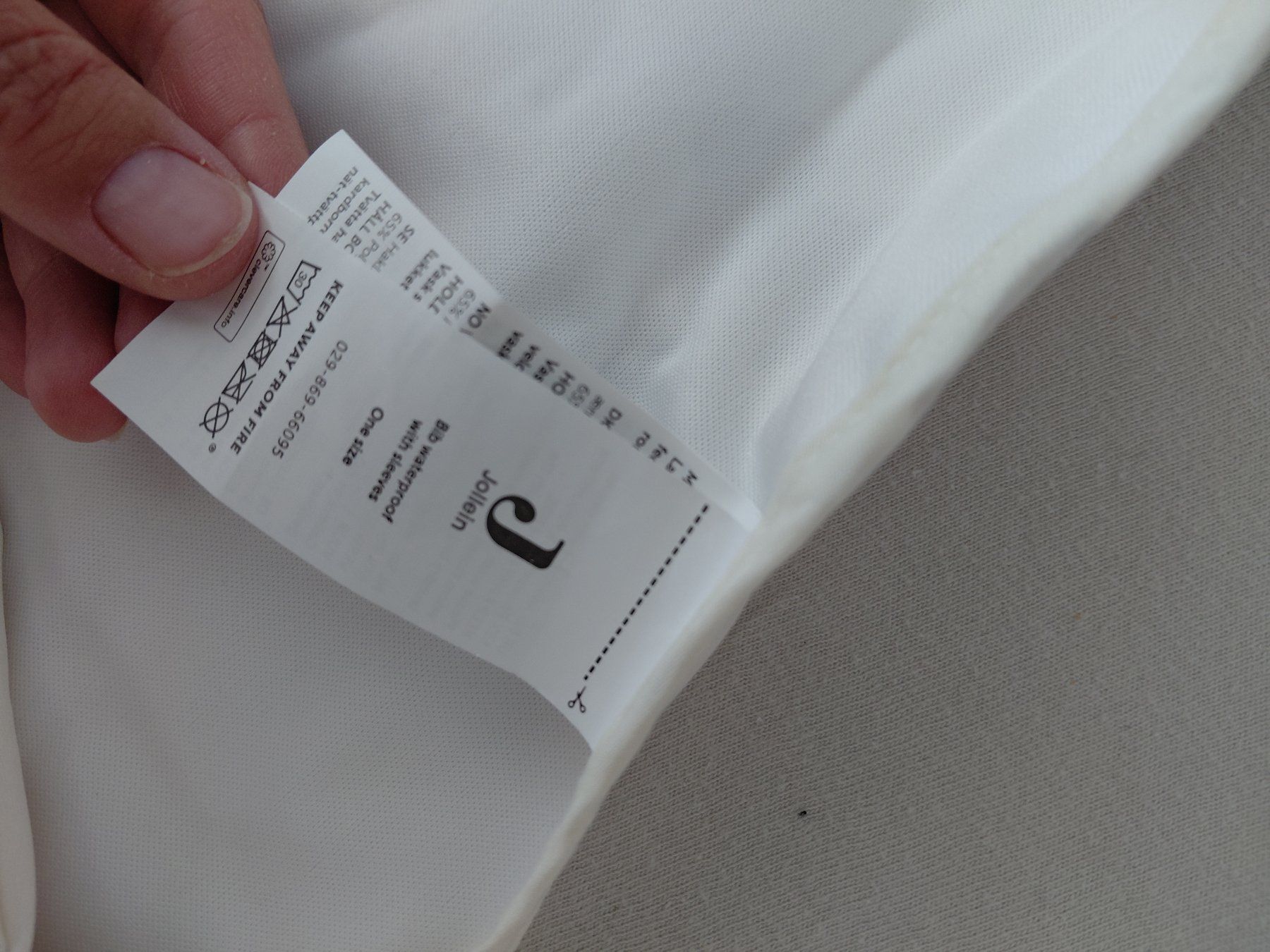 Pasti del neonato: Neuer Plastiklatz mit Ärmeln Jollein – Nuovo e nell'imballaggio originale da Teufen AR venduto da JanineSG 1