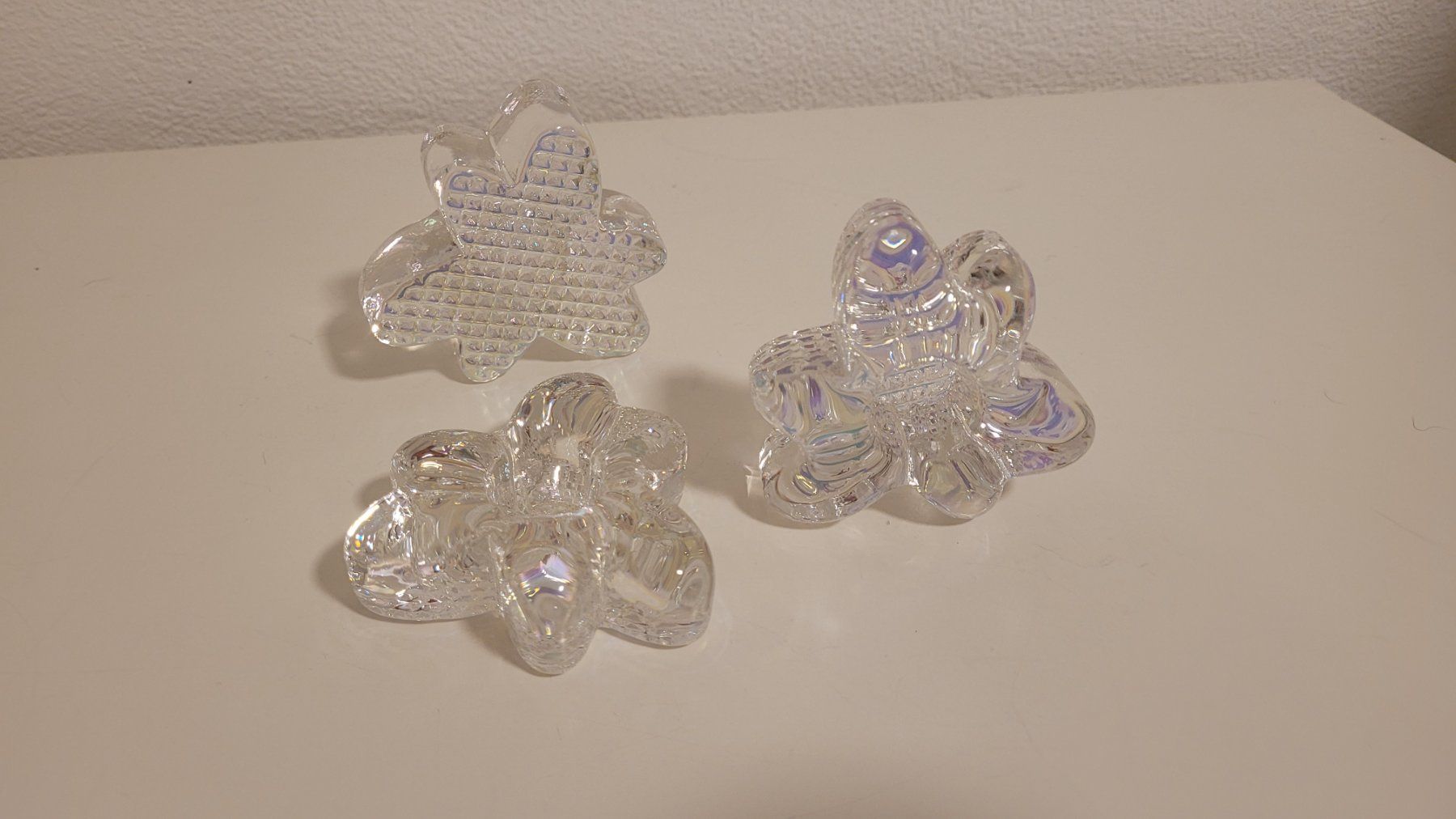 Portacandele: Set Kerzenhalter Glas Aurora Borealis – Usato da Schaan venduto da car_wrv2