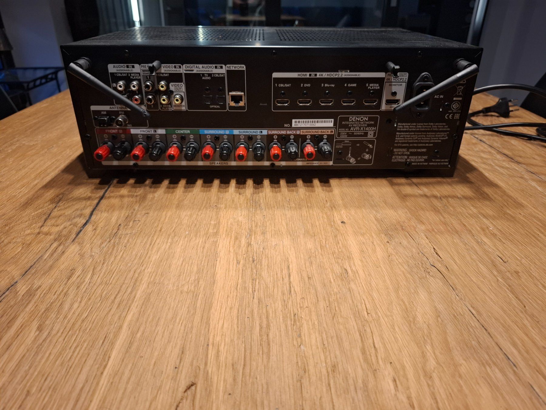 Denon Ricevitori: Denon AVR-X1400H Receiver – Usato da Wikon venduto da Silverlan123 1