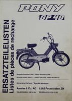 ORIGINAL ERSATZTEILKATALOG | PONY GP 40 MOFA | AB 11.1988