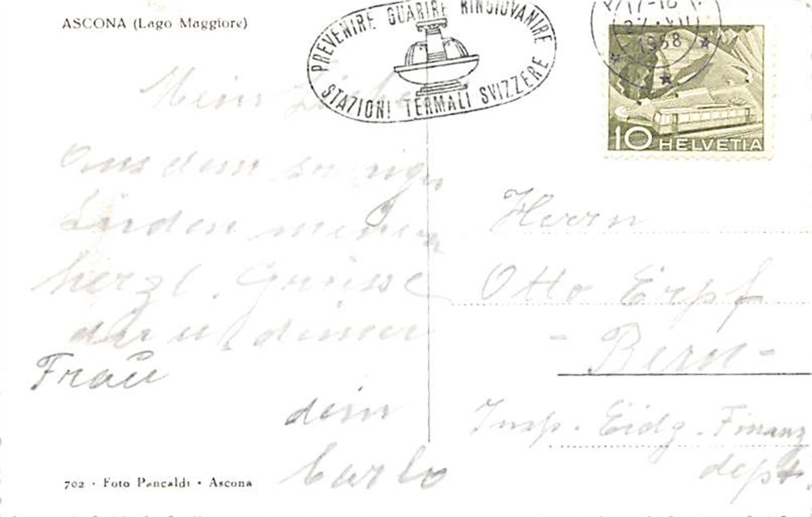 Cartes postales: Ascona – D'occasion à Ottikon b.Kemptth. par Neptun1974 1