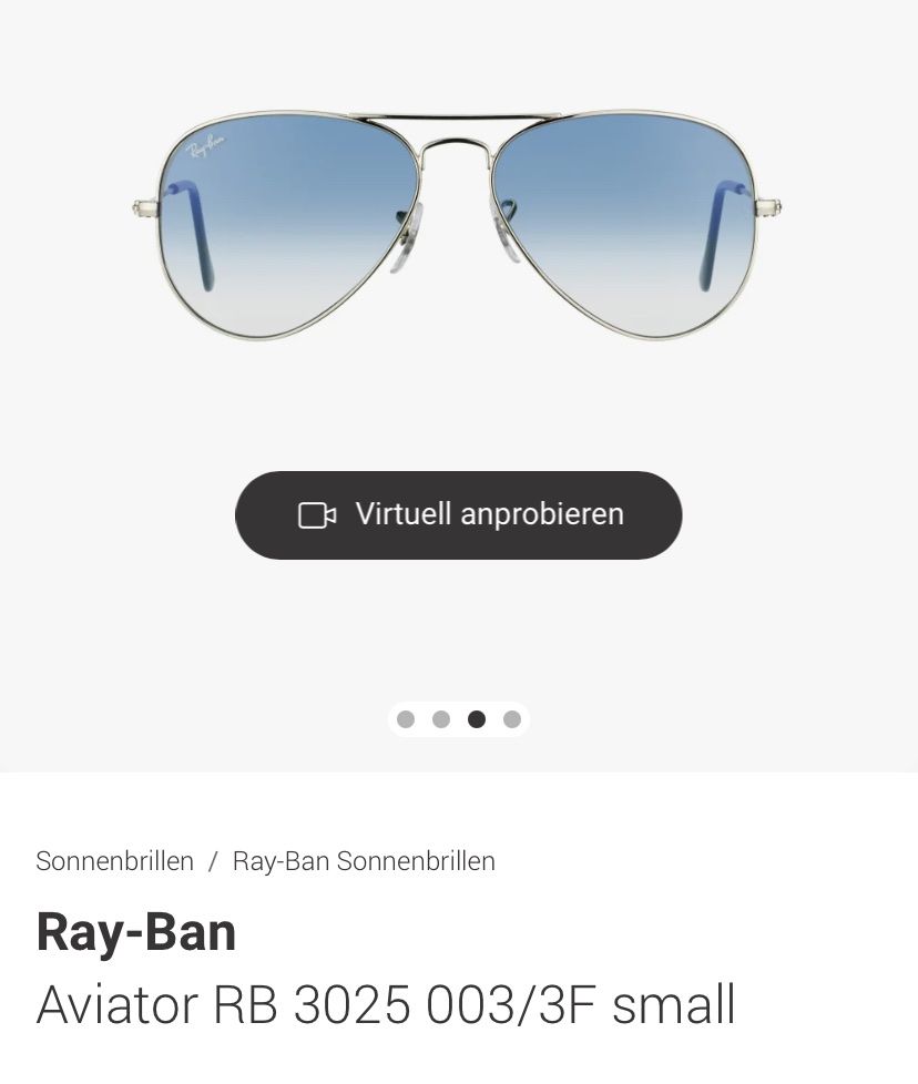 Ray-Ban Occhiali & Lenti: Ray Ban Aviator Sonnenbrille – Nuovo (secondo la descrizione) da Zürich venduto da benebiene 5