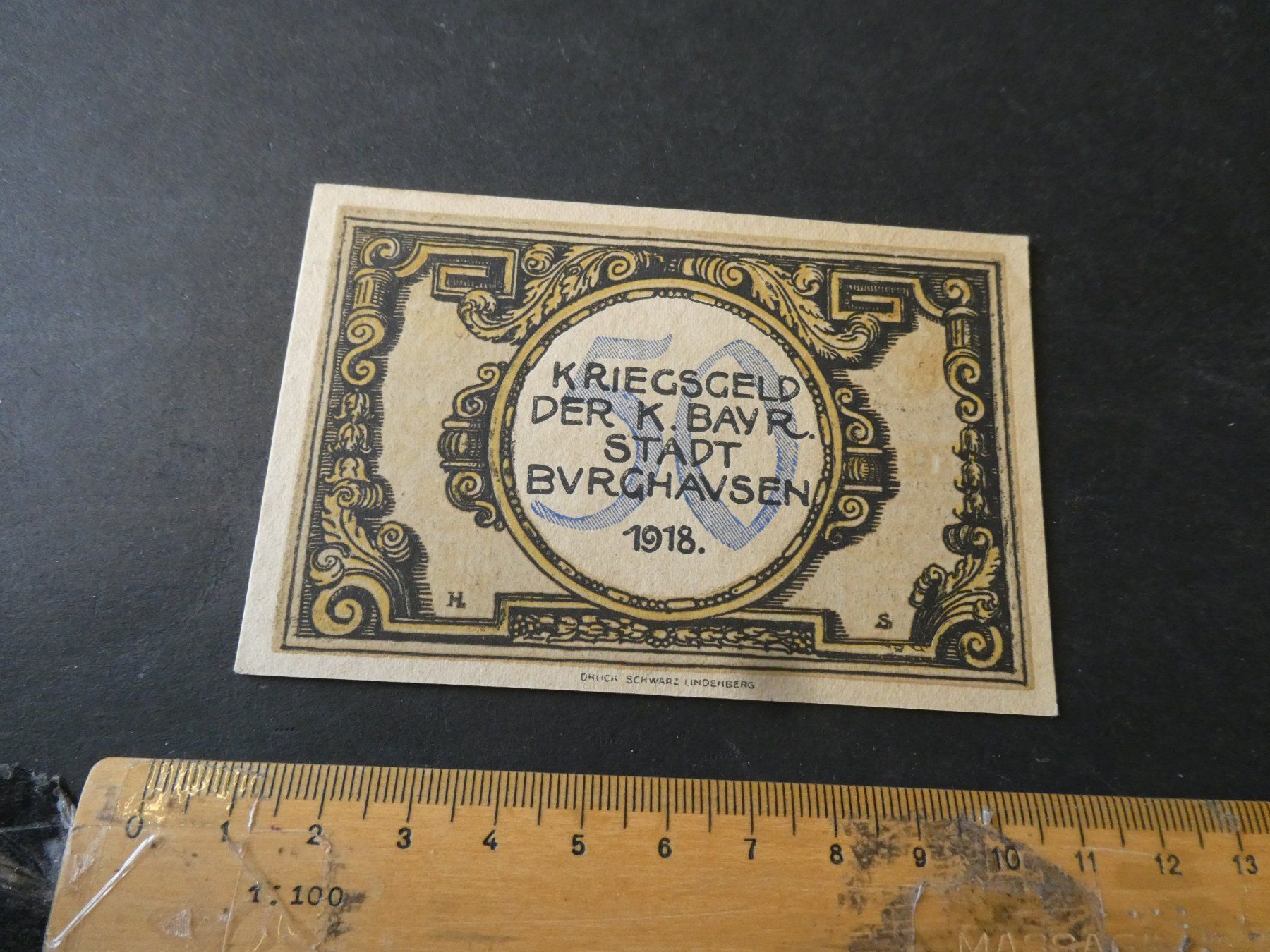 Banconote: Dt. Reich, Burghausen - Notgeld – Usato da Hinterforst venduto da Rohusri