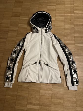 JET SET Skijacke, weiss/schwarz/silber, NEU