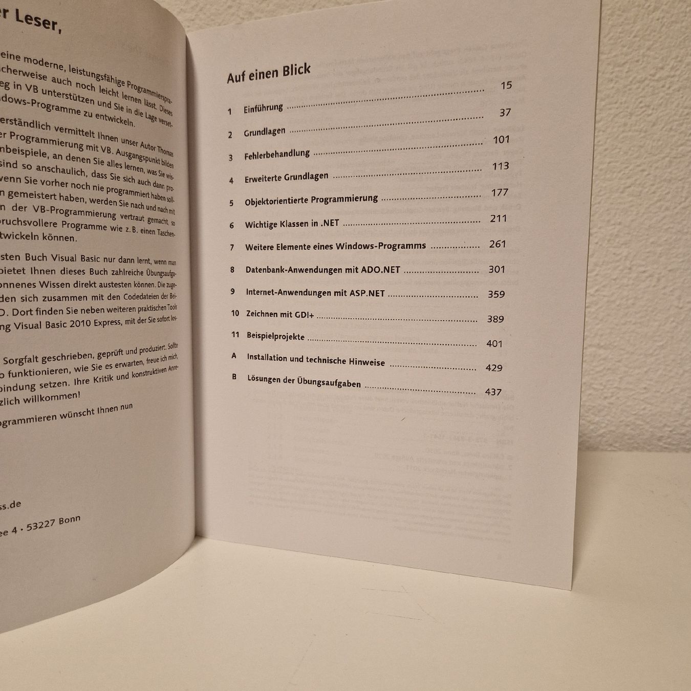 Libri: Visual Basic 2010 Programmierbuch, neuwertig – Usato da Buchs SG venduto da mr9470 1