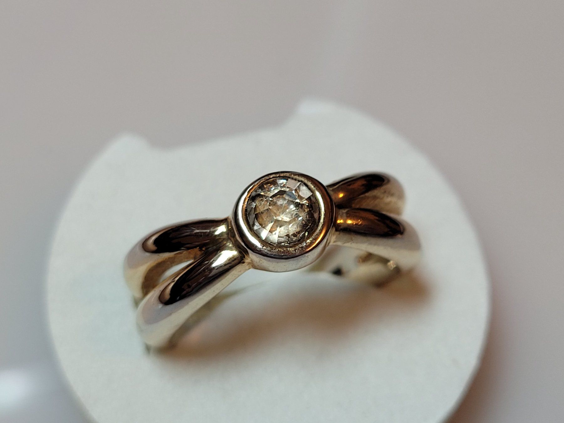 Anelli: AKTION Gelb gold Ring massiv Stein Geschenk Modeschmuck 2.10 – Nuovo (secondo la descrizione) da Riedt b. Erlen venduto da Gottestraene 5