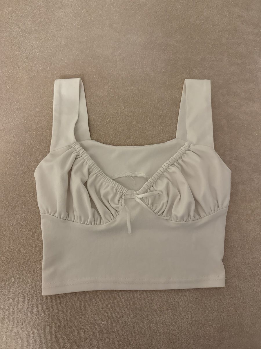 Top: Weisses Sommer Top / Bustier / Crop Top Gr. S – Usato da Zürich venduto da vallup_9