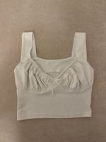 Weisses Sommer Top / Bustier / Crop Top Gr. S