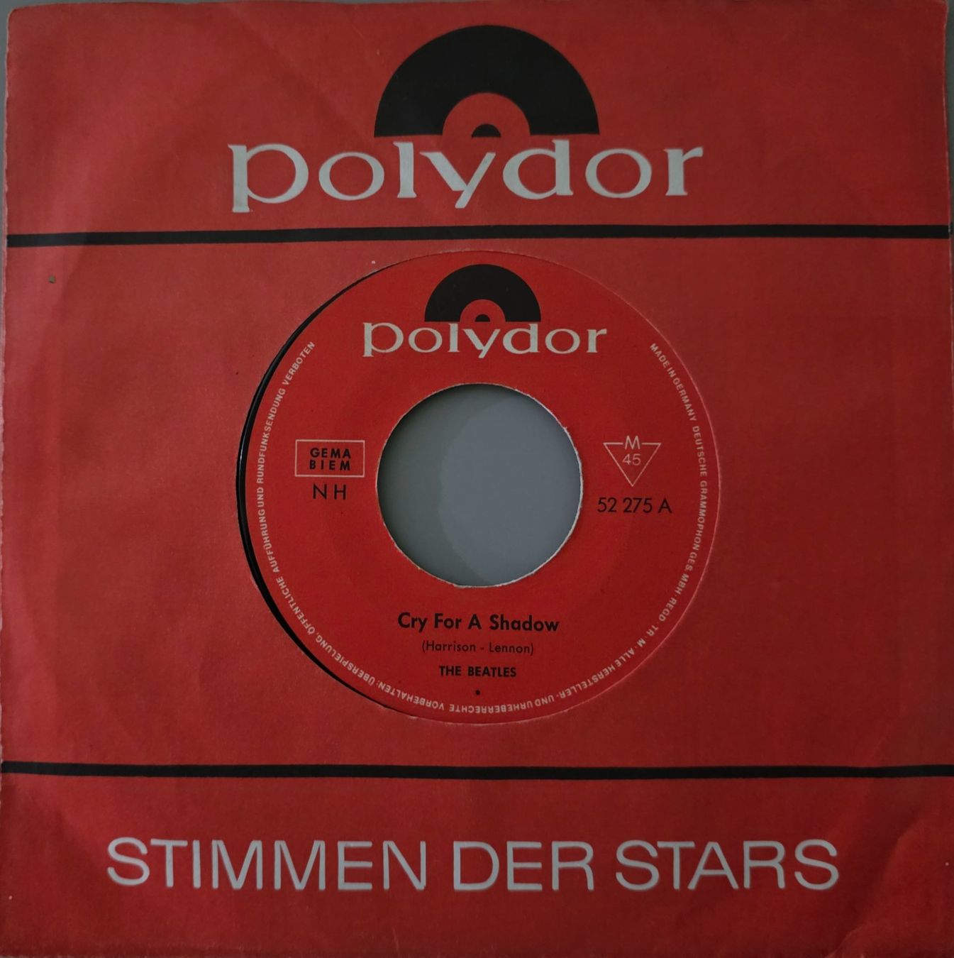 Dischi in vinile: The Beatles Single – Cry For A Shadow / Why – Usato da Root venduto da atelier22