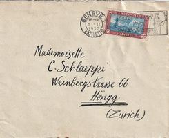 1929 Pro Juventute J51 auf Brief