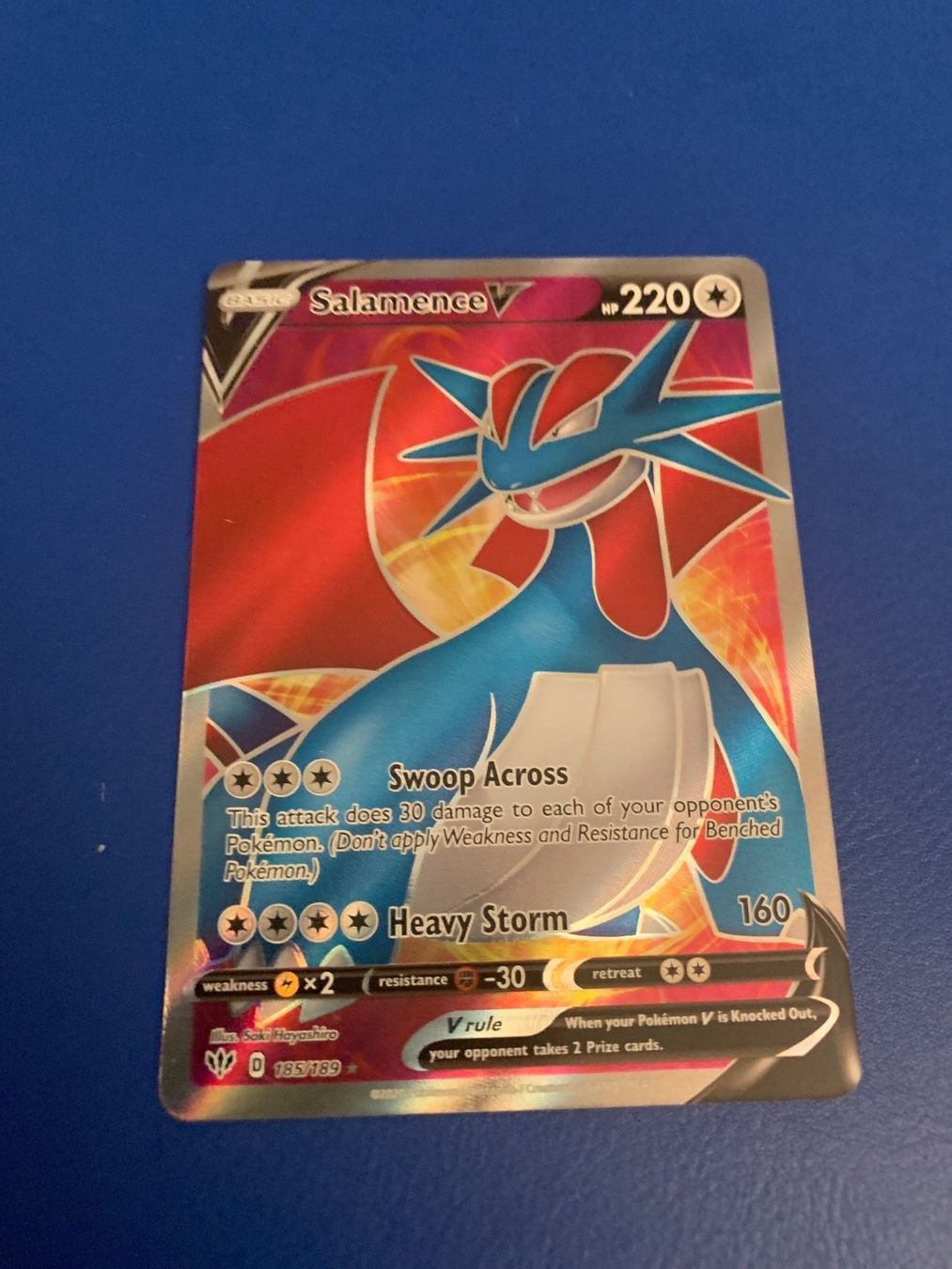 Pokémon Carte collezionabili: Pokemon SalamenceV Darkness Ablaze EN – Nuovo (secondo la descrizione) da Bellach venduto da Pokemam 1