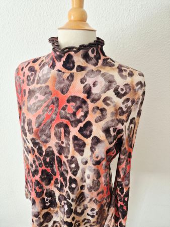 PULLOVER PULLI DHIRT 44 L XL ZAIDA ANIMAL PRINT TOP ZU GILET