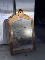 Miroir ancien bois sculpté style baroque hauteur 70cm